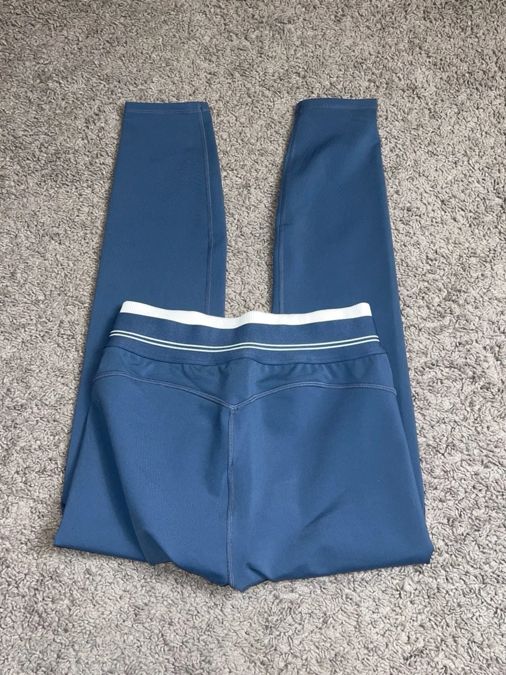 ALO BLUESTONE/WHITW AIRBRUSH HW 7/8 BETTER TOGETHER LEGGING SIZE S